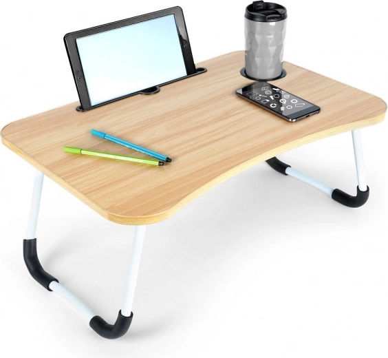 Opvouwbare bedtafel voor laptop en tablet 61,5 × 40 × 26 cm