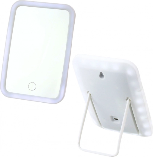 Wireless Cosmetic Mirror with LED Lighting White