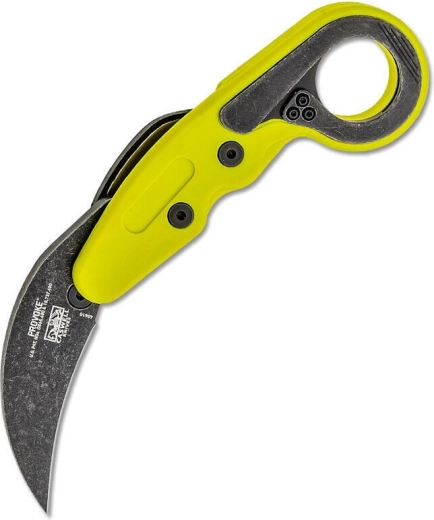 CRKT Provoke Zap karambit tascabile con apertura cinematica, verde