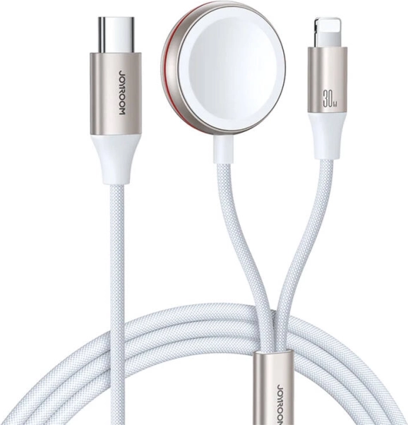 Magnetic Fast Charger 2 in 1 Joyroom White