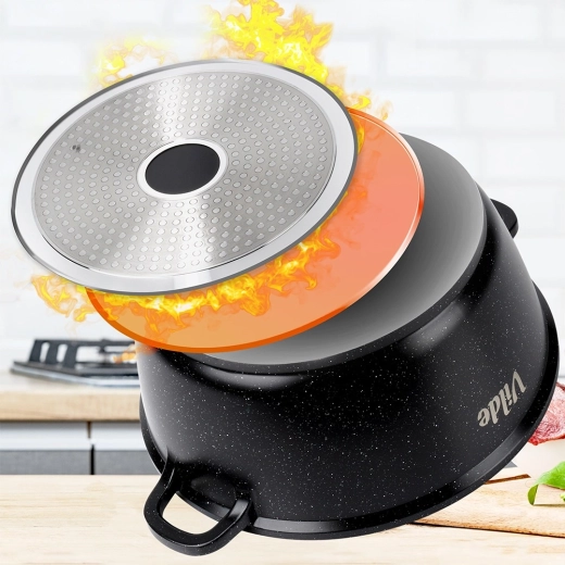 Secure grip and induction compatibility