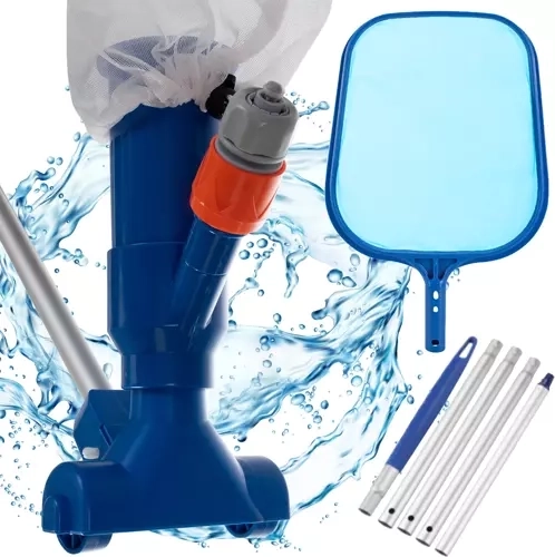 BIGSTREN 2-in-1 Pool Cleaning Set – Handheld Vacuum and Skimmer Net