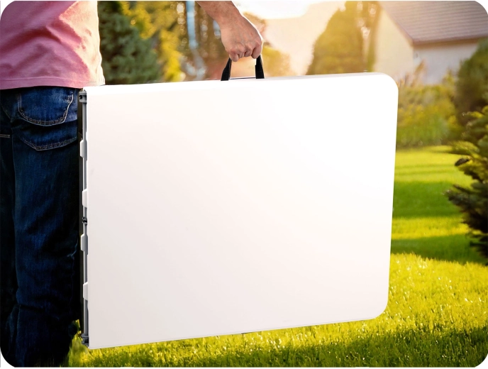 Facile da piegare e trasportare