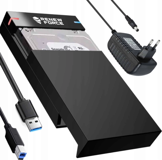 Box esterno Renew Force per HDD e SSD SATA da 3,5" e 2,5" con USB 3.0