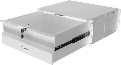 Lanberg lockable rack drawer 19" 4U 360 mm gray