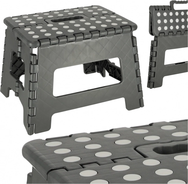Folding Non-Slip Stool 22 cm – Dark Gray