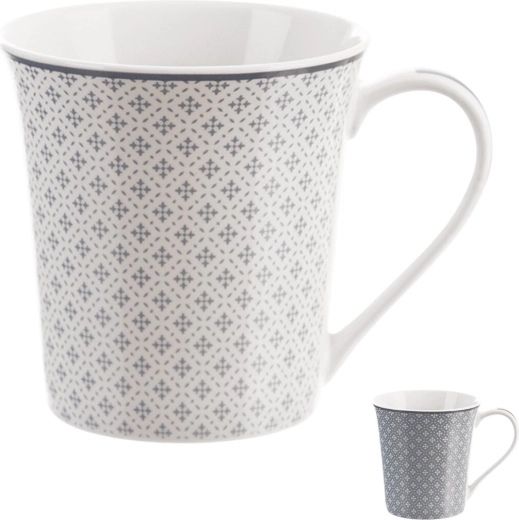 Porcelænskrus med dekor 0,4 l (mix)
