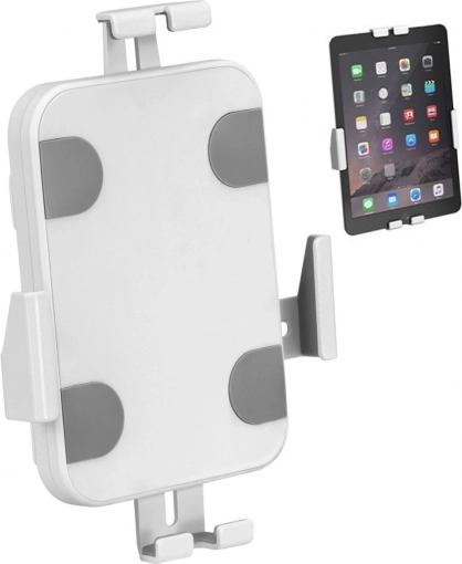 Supporto da parete espositivo per tablet con blocco MACLEAN, per tablet 7,9"–11", bianco