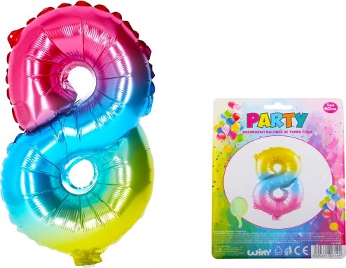 Rainbow Inflatable Balloon Number 8