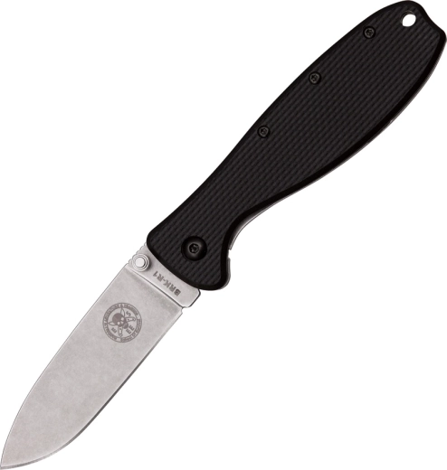 ESEE Zancudo coltello tascabile nero 7,7 cm, stonewash, FRN