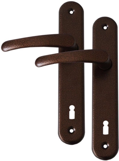 Ferramenta per porte MICHAELA maniglia con chiave 90 mm rame