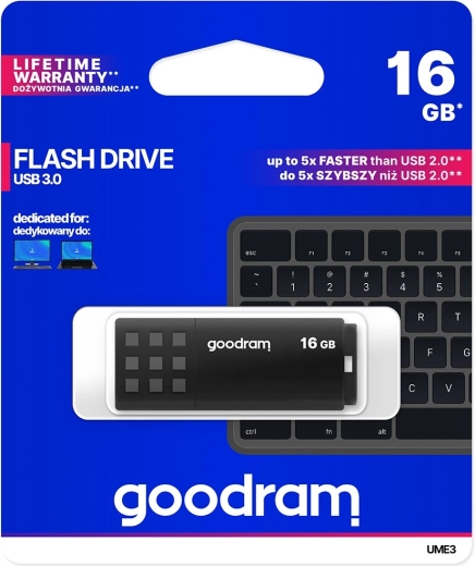 Chiavetta USB 16 GB GOODRAM UME3 (USB 3.0) nera