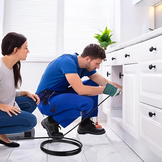 Drain and sewer cleaning hose 20 m with adapters for pressure washers