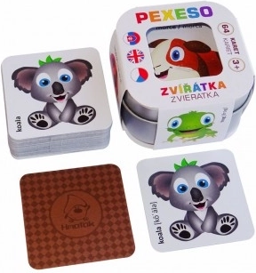 Pexeso per bambini Animali nella scatola di latta