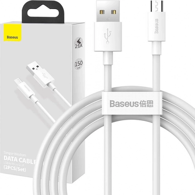 Set di cavi dati Baseus USB a Micro 2,1A 1,5m