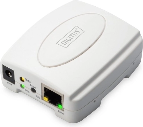 Server di stampa 1xUSB 2.0, 1xRJ45 Fast Ethernet 10/100Mbps