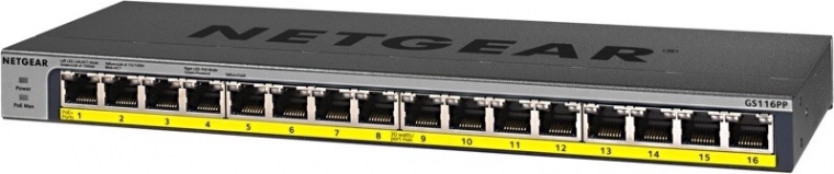 Switch NETGEAR GS116PP 16x GE PoE+ Non gestito