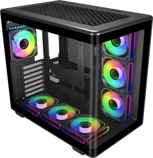 7× ventole ARGB e hub inclusi