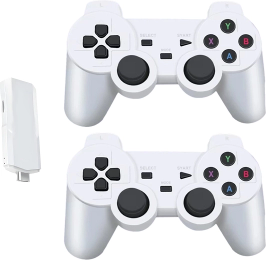 Console da gioco retro portatile Renew Force K6 bianca con 2 controller wireless