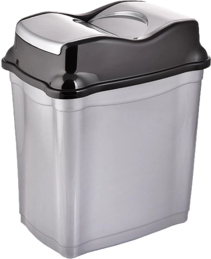 Swing lid for convenience and less odour