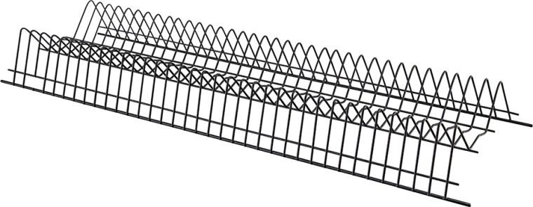Égouttoir pour meuble de cuisine 80 cm noir avec bac d’égouttage