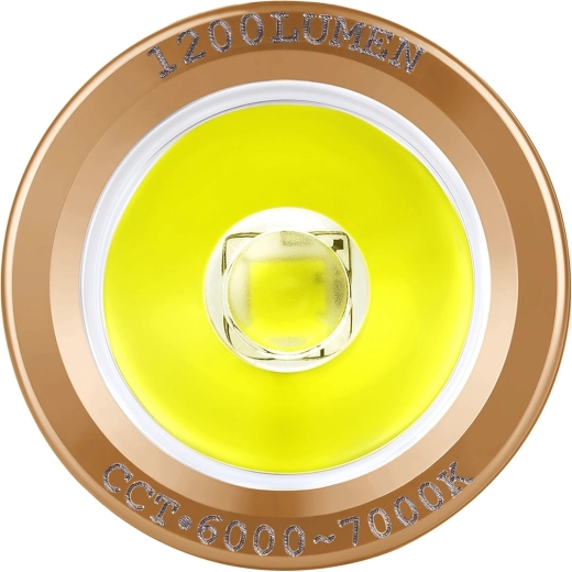 Compact power: up to 1,200 lm and 166 m throw