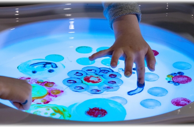 Shines on the magic light table