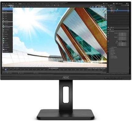 Monitor AOC 27" IPS con DVI HDMI DP USB Pivot