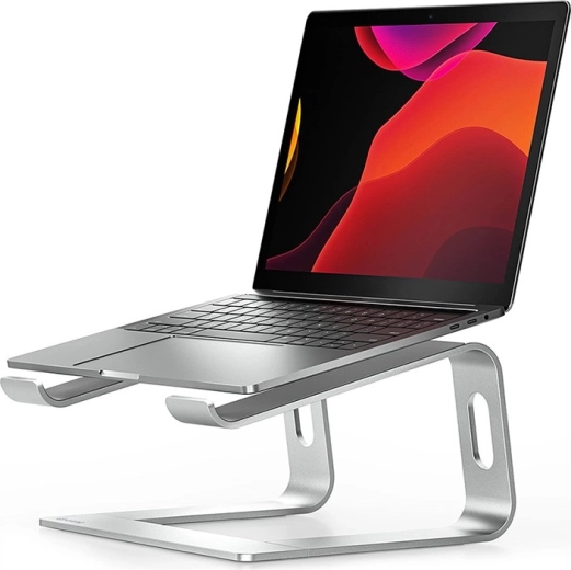 Supporto per laptop in argento AluBench