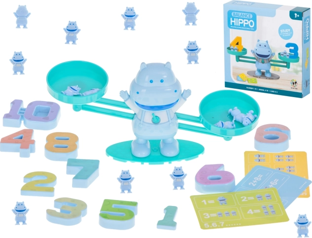 Educational Balance Scale for Learning to Count – Hippopotamus