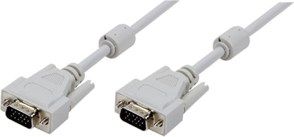 Cavo VGA 3m con doppio nucleo di ferrite Grigio