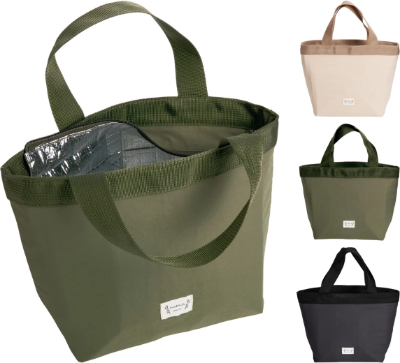 Borsa termica 10 l con zip in nylon, colori assortiti