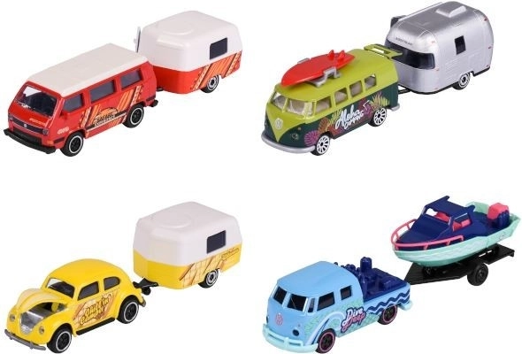 Modelini in Metallo Majorette Volkswagen con Rimorchio