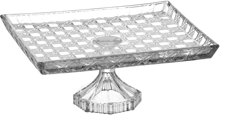 Présentoir rectangulaire en verre 24,5 × 21 × 10 cm