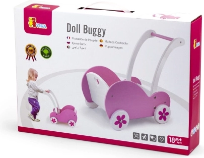 Wooden pram for dolls Viga