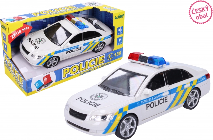 Police car with effects 24 cm – Czech packaging