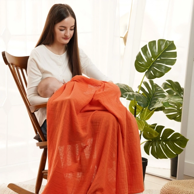 Tommy Lise cotton muslin cloth Glazed Carrot