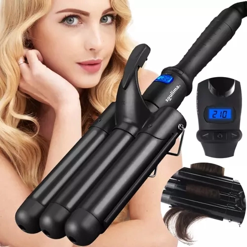 SOULTINA Triple Barrel Hair Waver with LCD Display