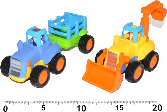 Tractor or Excavator with Friction Motor, 16 cm