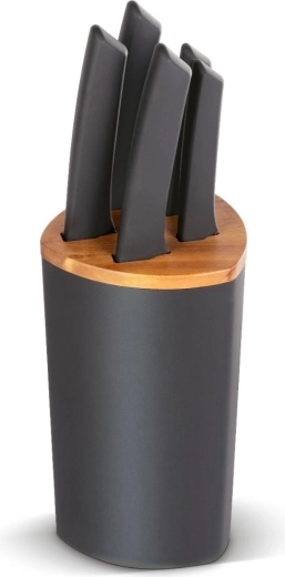 Set di 5 coltelli Lamart Kerf con ceppo