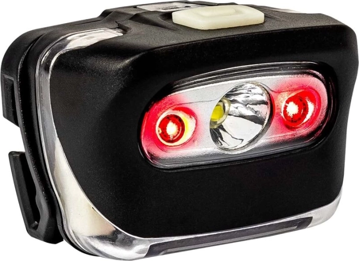 Red LEDs for night vision and SOS