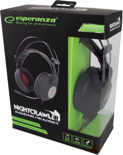 Igralne slušalke z mikrofonom Nightcrawler