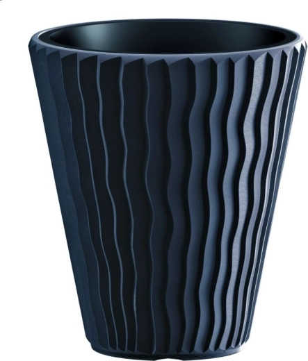 Vaso Sandy con inserto antracite 29,7 cm