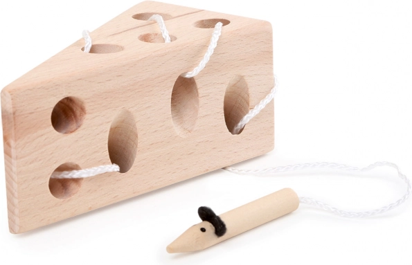 Wooden Lacing Cheese with Mouse – Small Foot