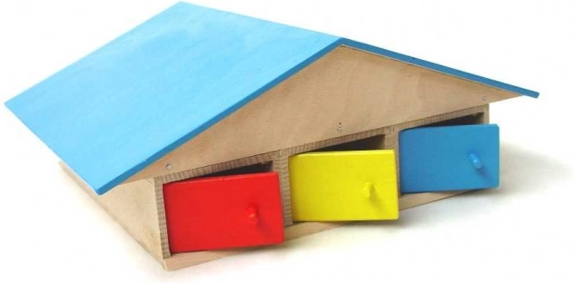Houten garage voor auto's