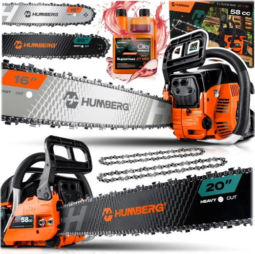 Humberg HM-662 petrol chainsaw 16/20" + 2T oil
