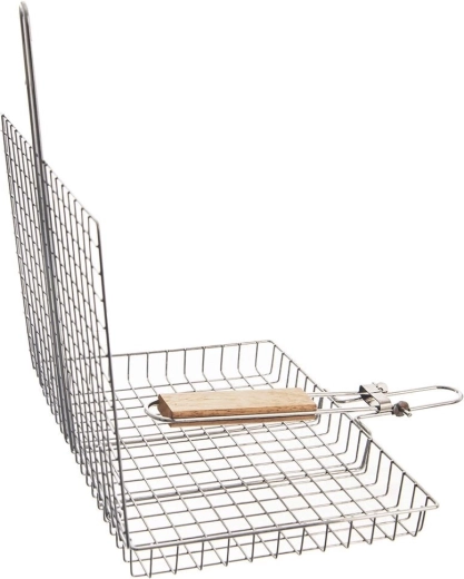 Long wooden handle for safe grilling
