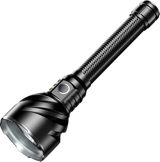 Superfire TF02 Flashlight powerful tactical LED flashlight 3300 lm, beam distance 1100 m, USB‑C