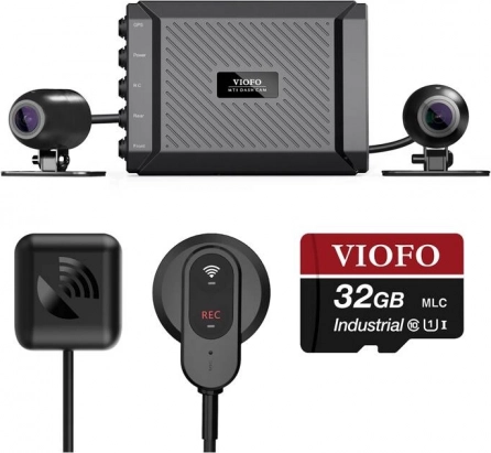 Telecamera per moto VIOFO MT1 con Wi‑Fi e GPS (doppia 1080p)
