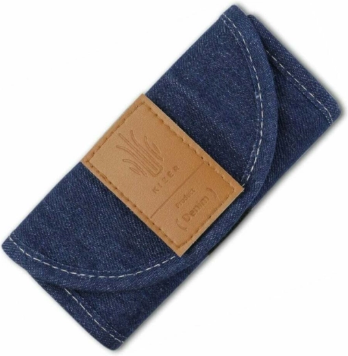 Denim résistant avec détail en cuir